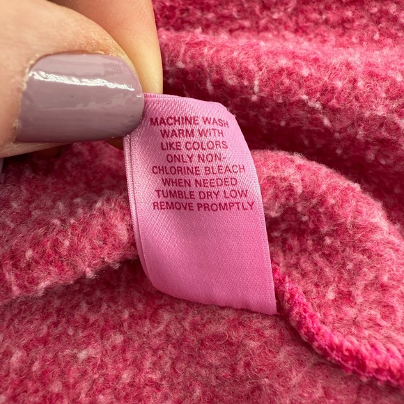 Victoria's Secret PINK Live Pink Zip Hoodie Sweatshirt Womens L Y2K - Picture 12 of 12